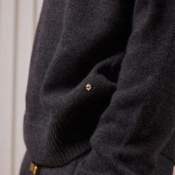 PL-ATHENES(Pull En Maille Jersey A Col Rond 1) -Rivieras Boutique athenesanthracite