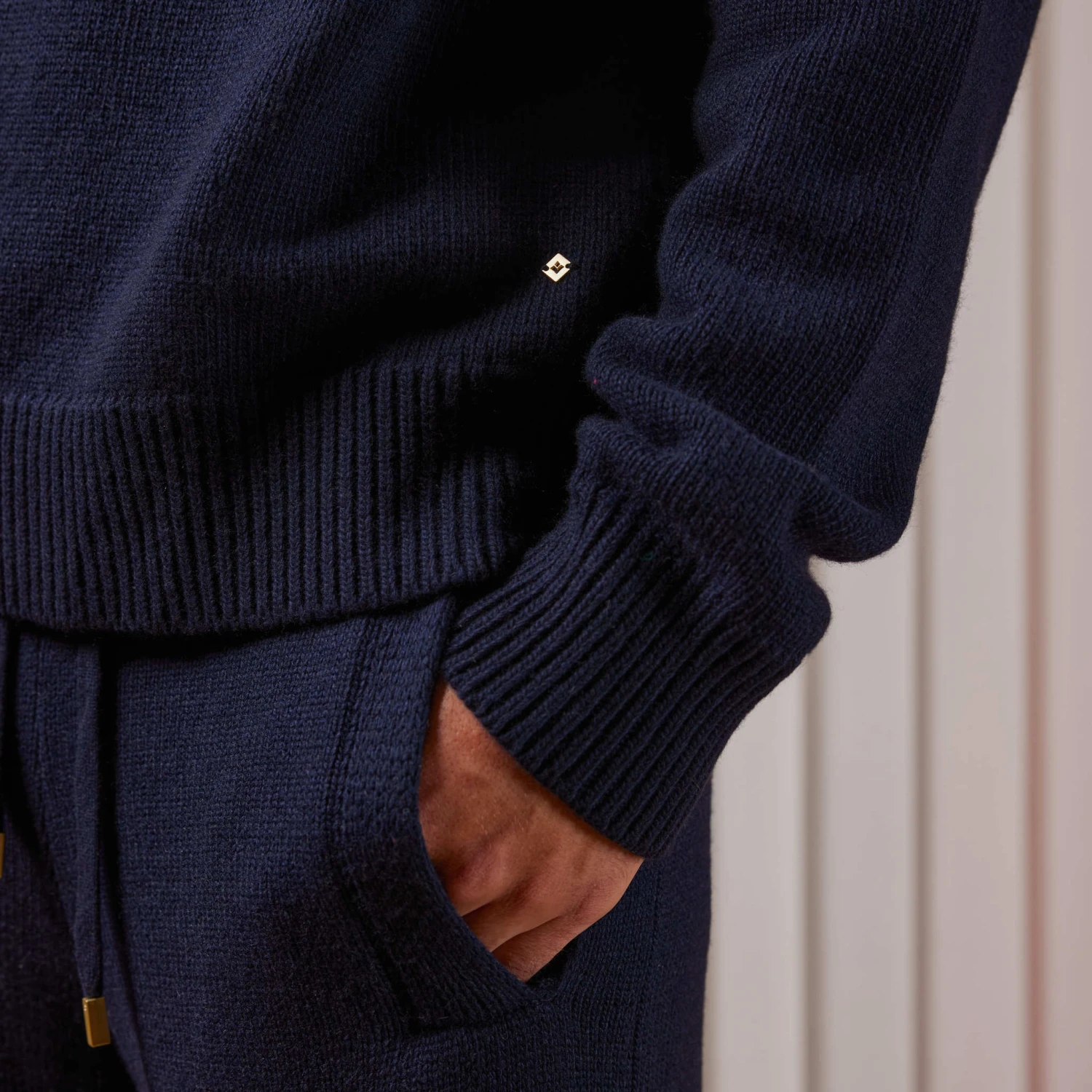 Pull Col Rond Marine(Pull En Maille Jersey A Col Rond) 5 Pull Col Rond Marine(Pull En Maille Jersey A Col Rond) – Image 3