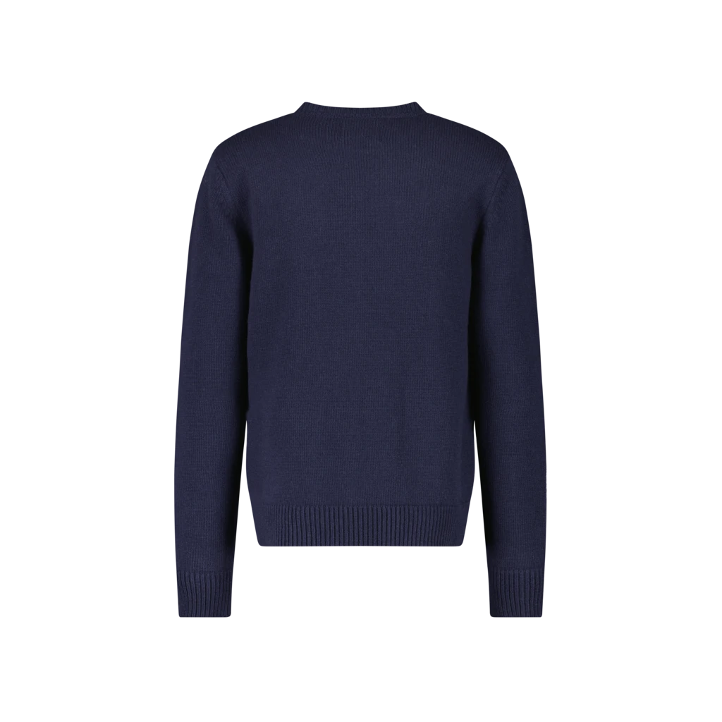 Pull Col Rond Marine(Pull En Maille Jersey A Col Rond) 6 Pull Col Rond Marine(Pull En Maille Jersey A Col Rond) – Image 4
