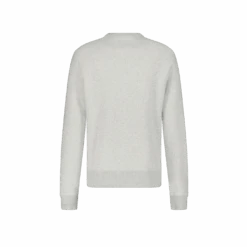 Pull Col Rond Gris Chiné(Sweat Col Rond Avec Broderie Sur La Poitrine 1) -Rivieras Boutique palmagrischinebackweb