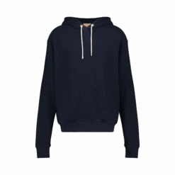 Le Sweatshirt À Capuche En Interlock(Navy Hooded Sweatshirt In Interlock)