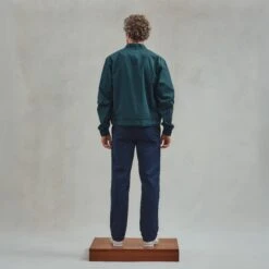 Blouson Zippé Vert(Green Zipped Jacket) -Rivieras Boutique rivieras clothes jacket green BADIA CL04