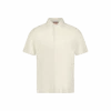 Polo Éponge à Bouton Ecru(Ecru Button Down Terrycloth Polo Shirt) -Rivieras Boutique rivieras clothes polo beige PANORMOS CL01