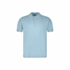 Polo Classique En Maille Bleu Ciel(Skyblue Classic Knitted Polo Shirt)