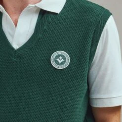 Pull Sans Manches Vert(Green Sleeveless Sweater) -Rivieras Boutique rivieras clothes pullover green LAGOS CL05