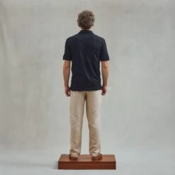 Chemise En Jersey Fantaisie Noire(Black Open Knitted Shirt) -Rivieras Boutique rivieras clothes shirt black CAMARINES CL04