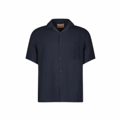 Chemise En Viscose Légère Marine(Navy Lightweight Viscose Shirt)