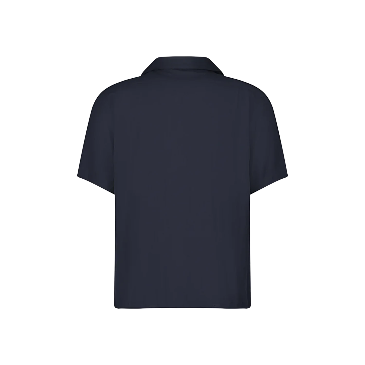 Chemise En Viscose Légère Marine(Navy Lightweight Viscose Shirt) 4 Chemise En Viscose Légère Marine(Navy Lightweight Viscose Shirt) – Image 2