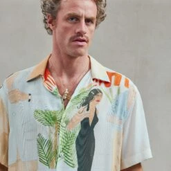 Chemise Imprimée(Printed Cocktail Shirt) 9 Chemise Imprimée(Printed Cocktail Shirt) -Rivieras Boutique rivieras clothes shirt print CUBA CL05