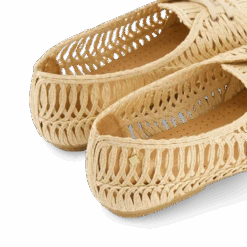 Jazz Lacets Raphia Tressé(Jazz Laces Raffia Tresse) -Rivieras Boutique rivieras shoes jazz raffia beige J220 SH20