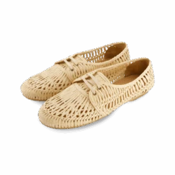 Jazz Lacets Raphia Tressé(Jazz Laces Raffia Tresse) -Rivieras Boutique rivieras shoes jazz raffia beige J220 SH30
