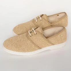 Lacets Nudude Beige(Rivlacets4050) -Rivieras Boutique rivieras shoes lace nudude ecru 4050 SH20