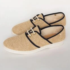 Lacets Nudude Beige Marine(Rivlacets4051) 8 Lacets Nudude Beige Marine(Rivlacets4051) -Rivieras Boutique rivieras shoes lace nudude navy 4051 SH20
