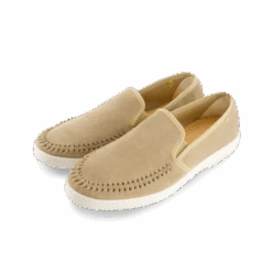 Classic Daim Tressé Beige(Classic Suede Tresse Beige) -Rivieras Boutique rivieras shoes suede beige 3093 SH30