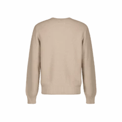 Pull Col Rond Camel(Pull Col Rond Maille Losange) -Rivieras Boutique romebackweb