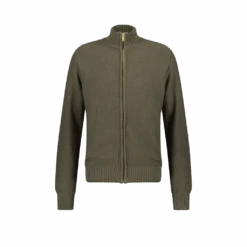 Pull Zippé Kaki(Copie De Gilet Zippe En Maille Losange)